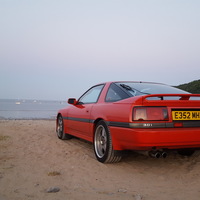Red 1988 Toyota Supra on Silver/Chrome SSR Desmond Koenig Specials