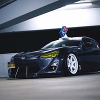 Gray 2016 Scion FR-S on White Varrstoen ES2