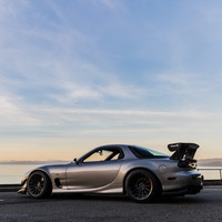 Gray 1994 Mazda RX-7 on Black Enkei RS05RR