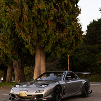 Gray 1994 Mazda RX-7 on Black Enkei RS05RR