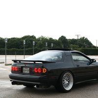 Black 1991 Mazda RX-7 on Silver/Chrome Zedd SLM