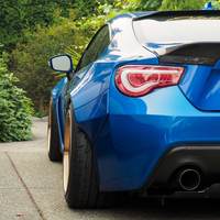 Blue 2014 Subaru BRZ on Bronze Cosmis XT-206R