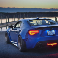 Blue 2014 Subaru BRZ on Bronze Cosmis XT-206R