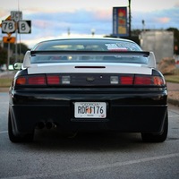 Black 1996 Nissan 240SX on Silver/Chrome Saleen S281