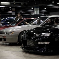 Purple 1995 Nissan 240SX on Gold F1R F21