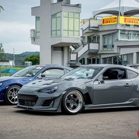 Gray 2013 Scion FR-S on Gray Varrstoen ES6