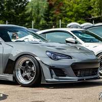 Gray 2013 Scion FR-S on Gray Varrstoen ES6