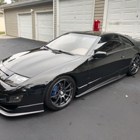 Black 1990 Nissan 300ZX on Gray Katana KR19