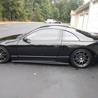 Black 1990 Nissan 300ZX on Gray Katana KR19