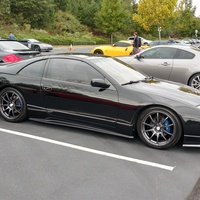Black 1990 Nissan 300ZX on Gray Katana KR19