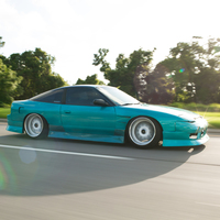 Teal 1993 Nissan 240SX on White Work VS-MX