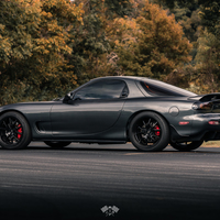 Gray 1993 Mazda RX-7 on Black Saleen S281