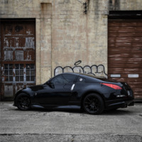Black 2008 Nissan 350Z on Black Enkei TS-10