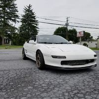 White 1991 Toyota MR2 on Bronze König Hypergram