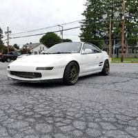 White 1991 Toyota MR2 on Bronze König Hypergram