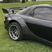 Black 1994 Mazda RX-7 on Gray Forgeline ZX3P