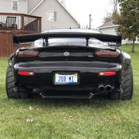 Black 1994 Mazda RX-7 on Gray Forgeline ZX3P