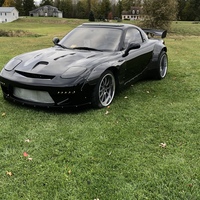 Black 1994 Mazda RX-7 on Gray Forgeline ZX3P