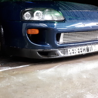 Blue 1995 Toyota Supra on Gold F1R F21