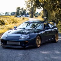 Blue 1995 Toyota Supra on Gold F1R F21