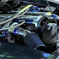 Blue 1995 Toyota Supra on Gold F1R F21