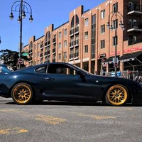 Blue 1995 Toyota Supra on Gold F1R F21