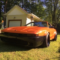 Orange 1989 Toyota Supra on Black Pro Comp Xtreme Series 52