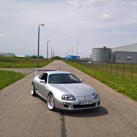 Silver/Chrome 1993 Toyota Supra on Silver/Chrome Japan Racing JR10