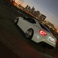 White 2015 Scion FR-S on Silver/Chrome Varrstoen MK4