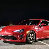 Red 2017 Toyota GT86 on Bronze Privat Legende