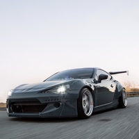 Teal 2013 Scion FR-S on White Work Meister S1 3P