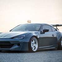 Teal 2013 Scion FR-S on White Work Meister S1 3P