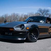 Gray 1974 Datsun 260Z on Black Diamond Racing D slots