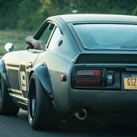 Gray 1974 Datsun 260Z on Black Diamond Racing D slots