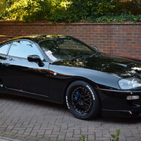 Black 1994 Toyota Supra on Black XXR 521