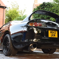 Black 1994 Toyota Supra on Black XXR 521