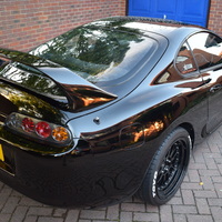 Black 1994 Toyota Supra on Black XXR 521