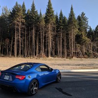 Blue 2013 Subaru BRZ on Bronze Rotiform TMB