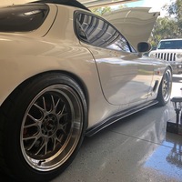 White 1993 Mazda RX-7 on Silver/Chrome F1R F21