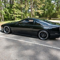 Black 1990 Nissan 300ZX on Gray XXR 527D