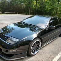 Black 1990 Nissan 300ZX on Gray XXR 527D