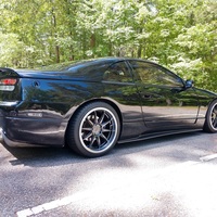 Black 1990 Nissan 300ZX on Gray XXR 527D