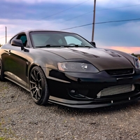 Black 2004 Hyundai Tiburon on Gray Rota G-Force