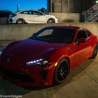Red 2017 Toyota GT86 on Black RTX R-Spec Stag