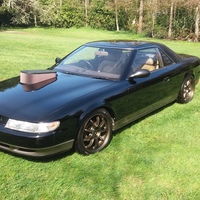 Black 1991 Mazda Cosmo on Bronze Work Emotion D9R