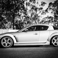 Silver/Chrome 2004 Mazda RX-8 on Silver/Chrome Volk Racing GT-C Face 2