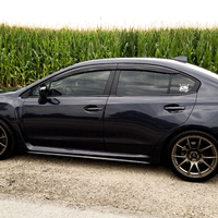 Gray 2016 Subaru WRX on Bronze WedsSport SA-10R
