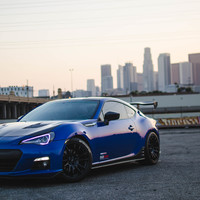 Blue 2015 Subaru BRZ on Black AVID.1 AV-20
