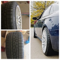 Blue 2013 Audi S4 on Silver/Chrome Rotiform RSE
