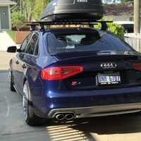 Blue 2013 Audi S4 on Silver/Chrome Rotiform RSE